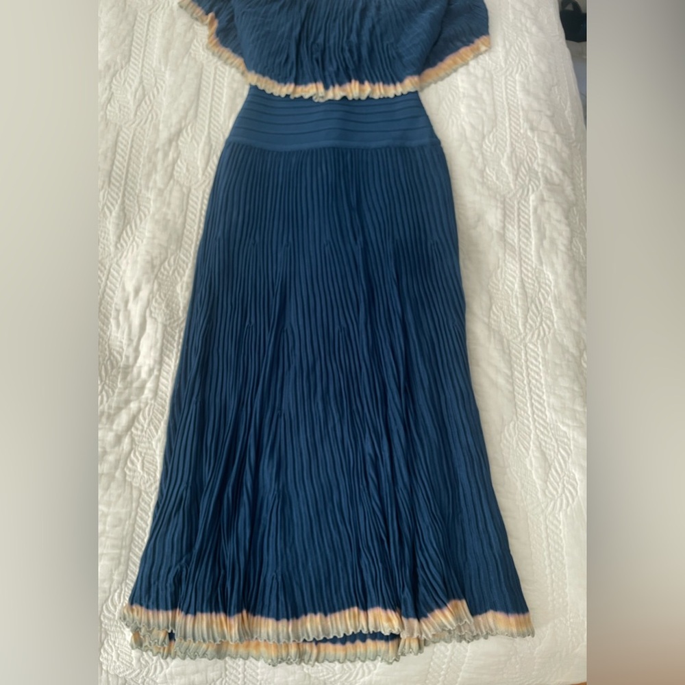 Herve Leger off-the-shoulder blue “Malli” tie-dye dress (XXS) Brand New - Picture 11 of 17